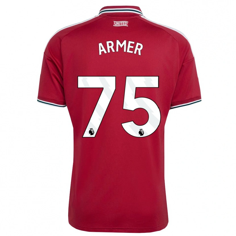 DanxenレディースDaniel Armer#75レッド イエロー ホワイトホームシャツ2026/27ジャージーユニフォーム