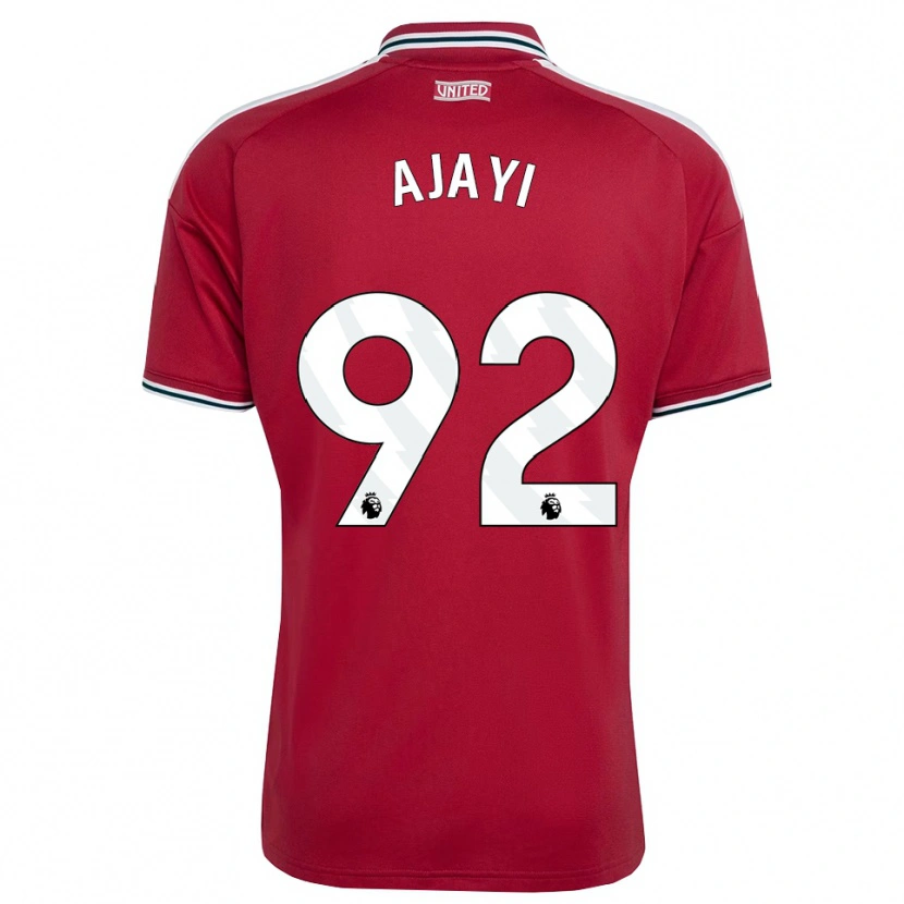 DanxenレディースNoah Ajayi#92レッド イエロー ホワイトホームシャツ2026/27ジャージーユニフォーム