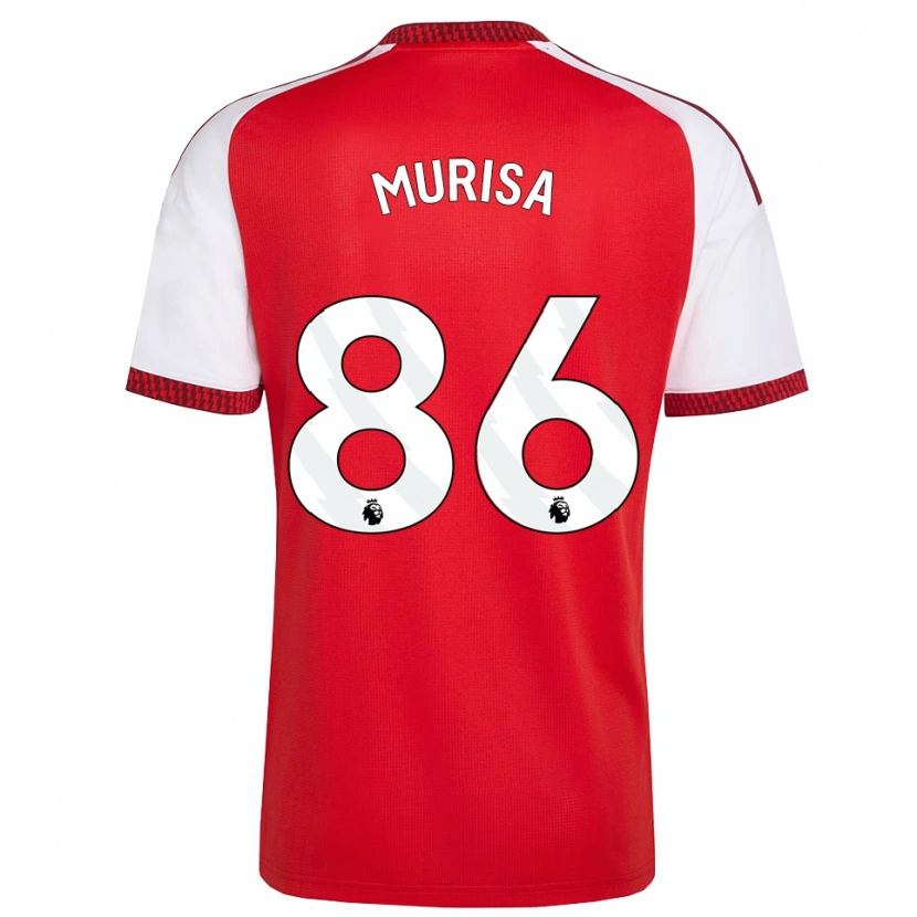 DanxenレディースTeshaun Murisa#86レッド ホワイトブラックホームシャツ2026/27ジャージーユニフォーム