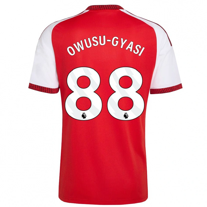 DanxenレディースAbraham Owusu-Gyasi#88レッド ホワイトブラックホームシャツ2026/27ジャージーユニフォーム