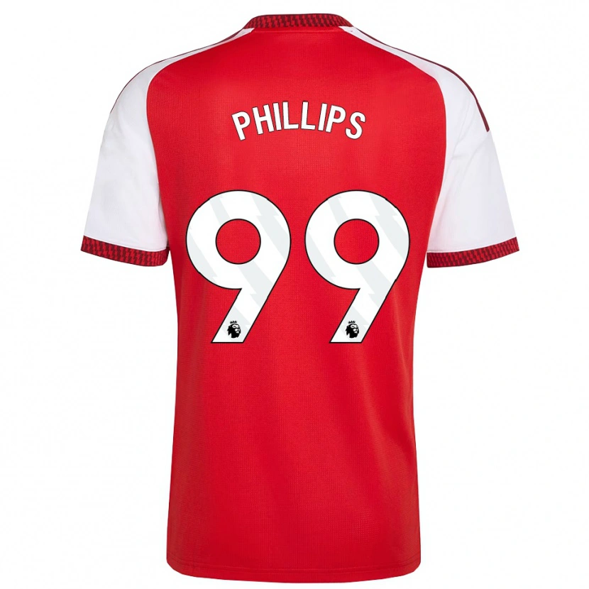 DanxenレディースCharlie Phillips#99レッド ホワイトブラックホームシャツ2026/27ジャージーユニフォーム