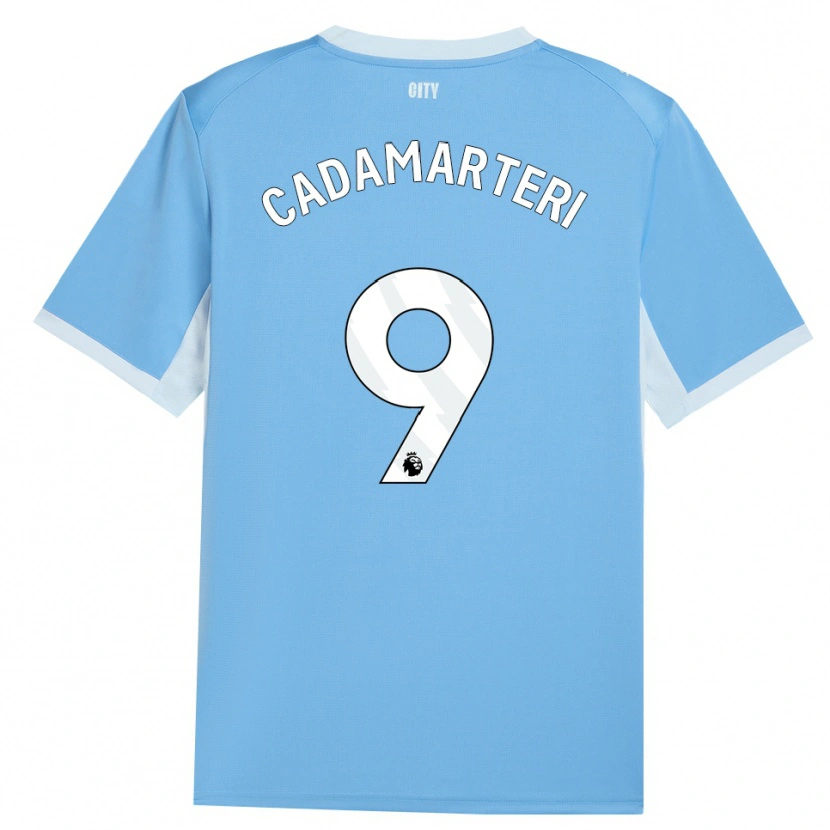 DanxenレディースCaelan Cadamarteri#9ライトスカイブルー ホワイトホームシャツ2026/27ジャージーユニフォーム