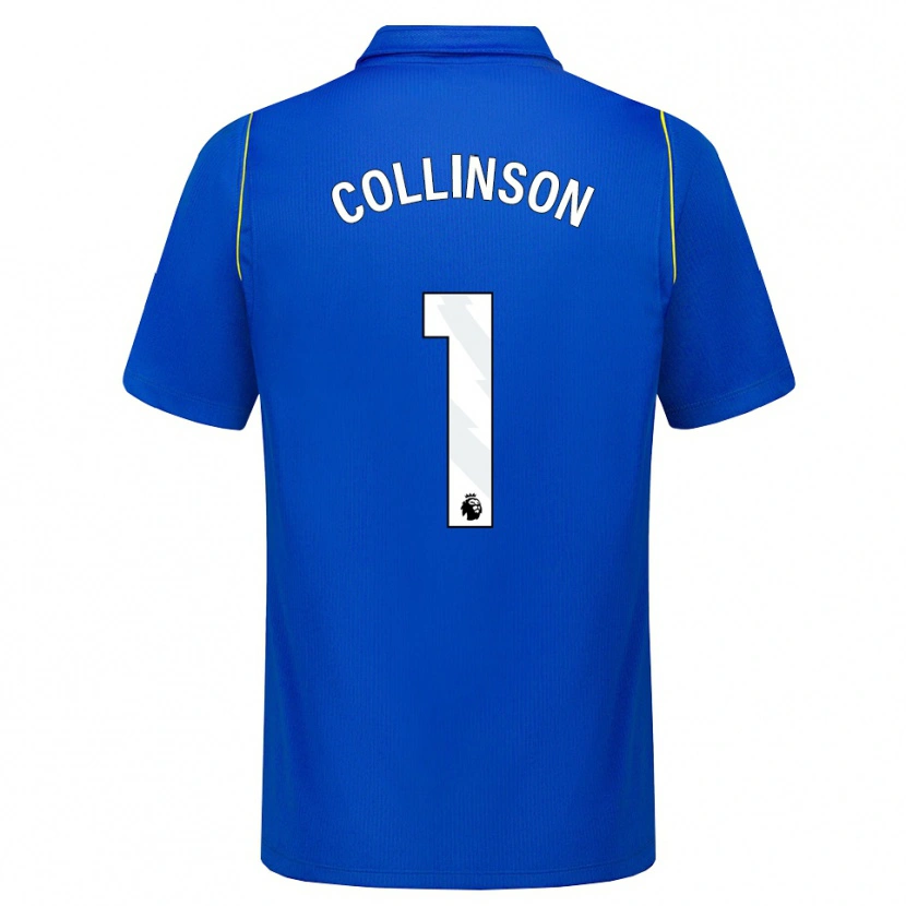 DanxenレディースIsaac Collinson#1ブルー イエローホームシャツ2026/27ジャージーユニフォーム