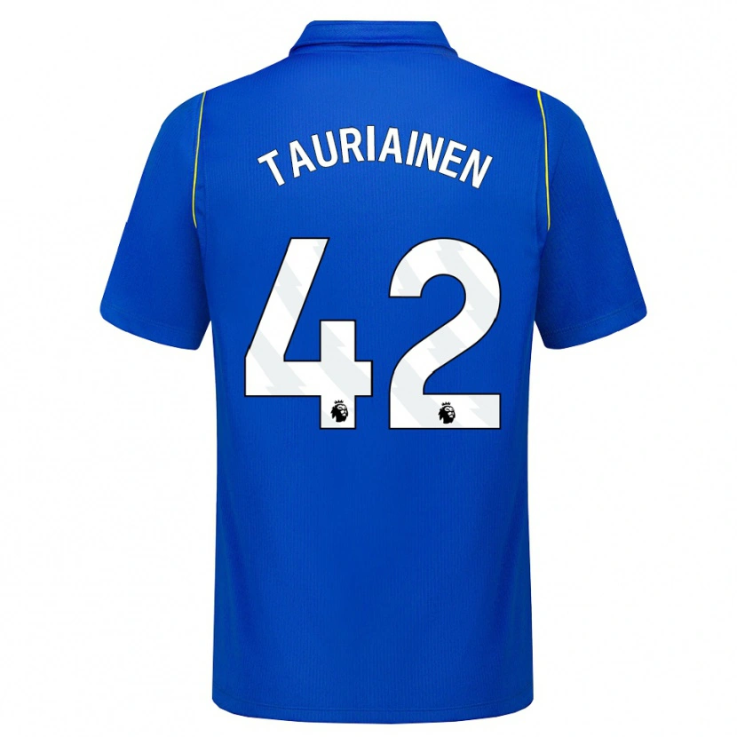 Danxenレディースジミ・タウリアイネン#42ブルー イエローホームシャツ2026/27ジャージーユニフォーム