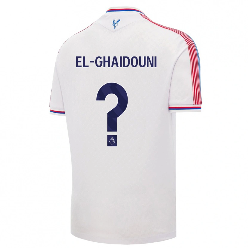 DanxenレディースNabil El-Ghaidouni Taitt#0ホワイト レッド ブルーホームシャツ2026/27ジャージーユニフォーム