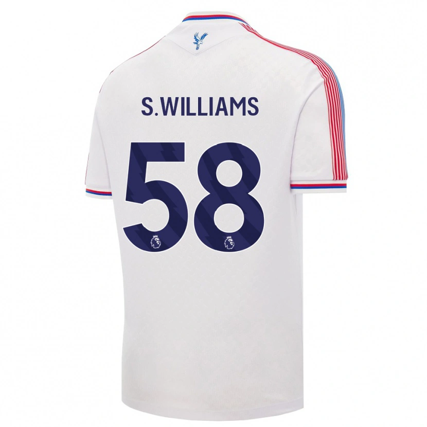 DanxenレディースSeb Williams#58ホワイト レッド ブルーホームシャツ2026/27ジャージーユニフォーム