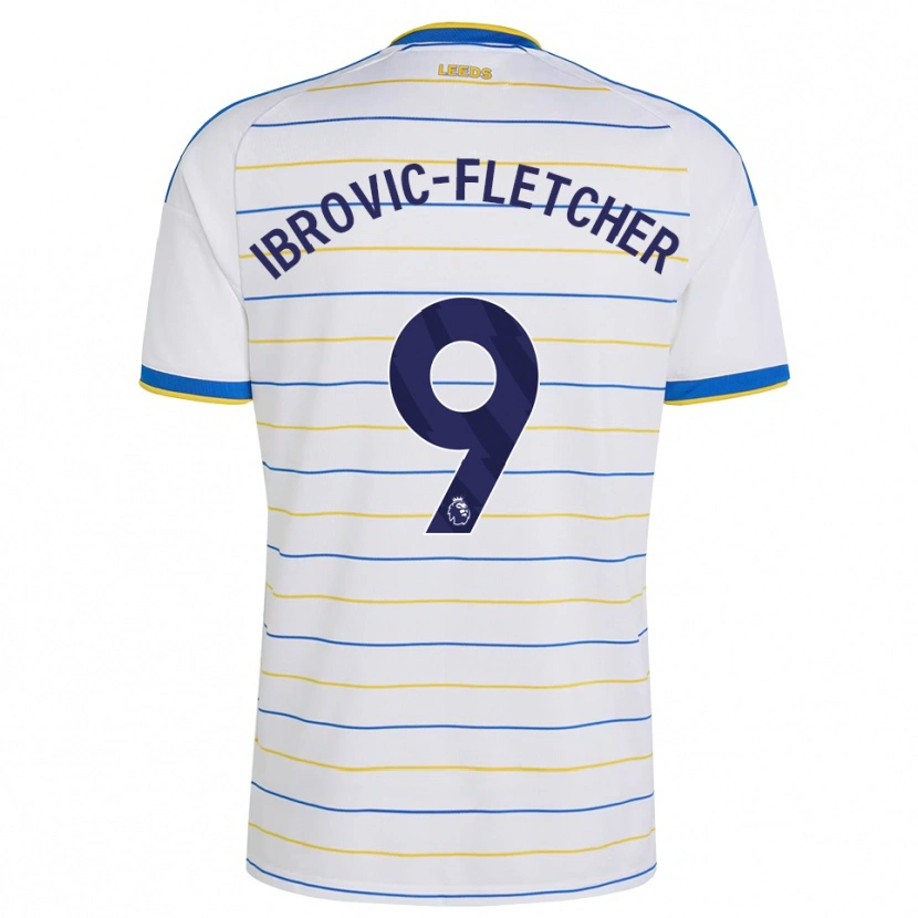 DanxenレディースEdward Ibrovic-Fletcher#9レッド イエロー ブルーホームシャツ2026/27ジャージーユニフォーム
