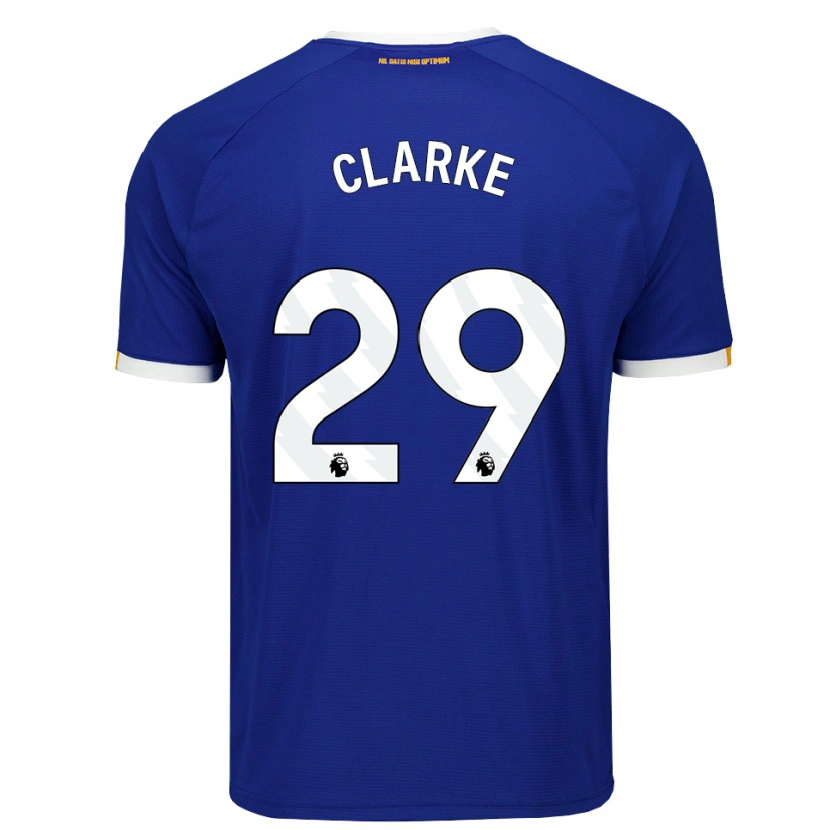 DanxenレディースAbbey Clarke#29ブルー ホワイトイエローホームシャツ2026/27ジャージーユニフォーム