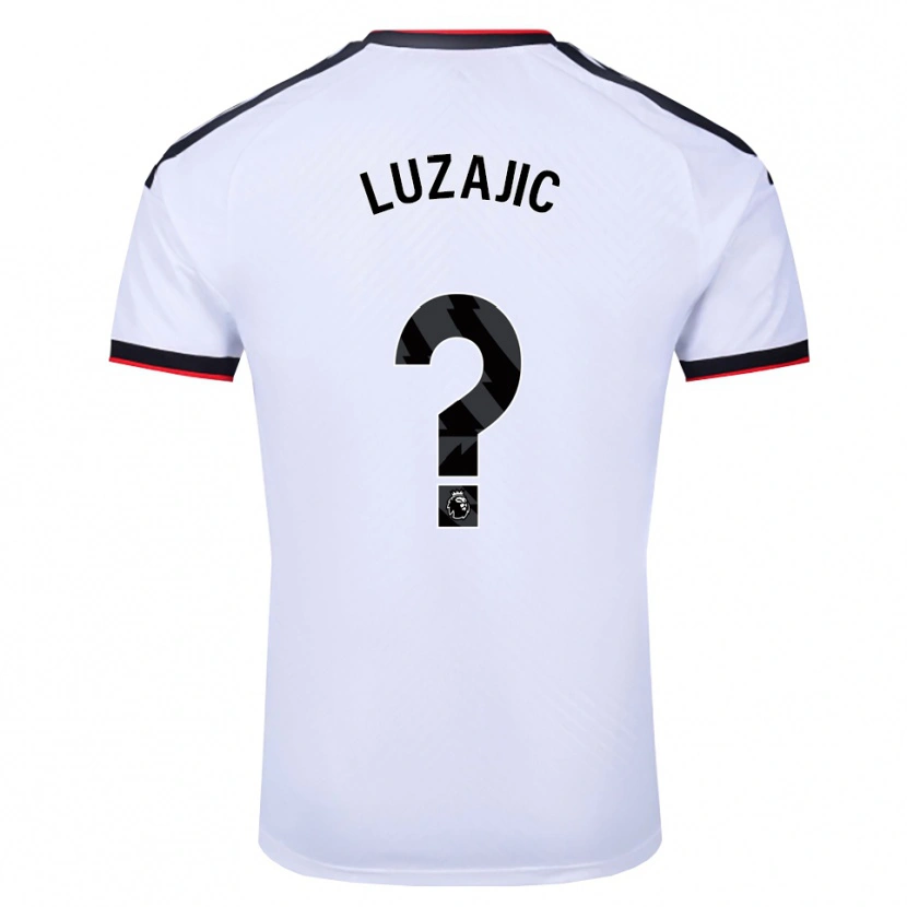 DanxenレディースStefan Luzajic#0ホワイト ブラックレッドホームシャツ2026/27ジャージーユニフォーム