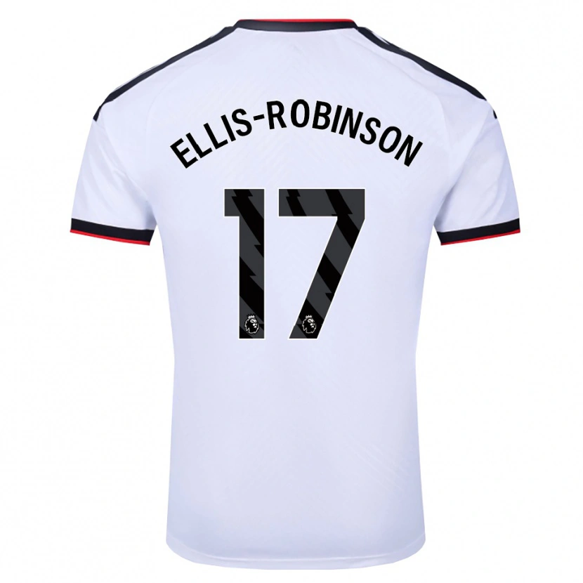 DanxenレディースEddie Ellis-Robinson#17ホワイト ブラックレッドホームシャツ2026/27ジャージーユニフォーム