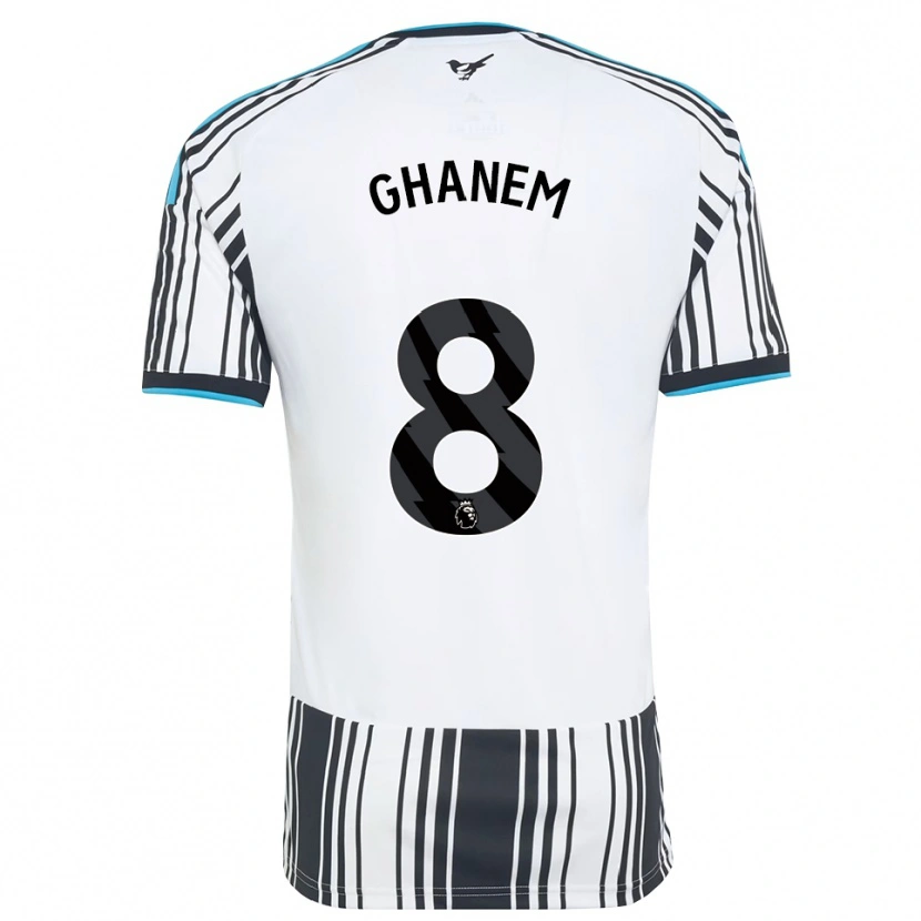 DanxenレディースMuawiya Ghanem#8スカイブルー ブラック ホワイトホームシャツ2026/27ジャージーユニフォーム