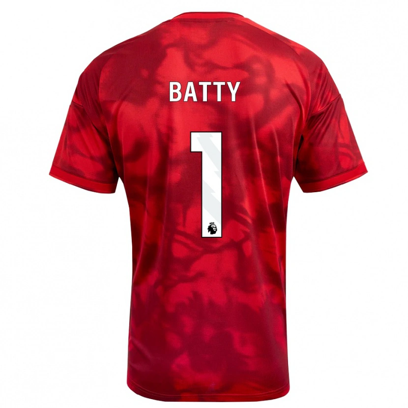 Danxenレディースエミリー・バティ#1クリムゾン ホワイトホームシャツ2026/27ジャージーユニフォーム