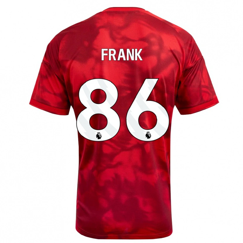 DanxenレディースFrank Djamna#86クリムゾン ホワイトホームシャツ2026/27ジャージーユニフォーム