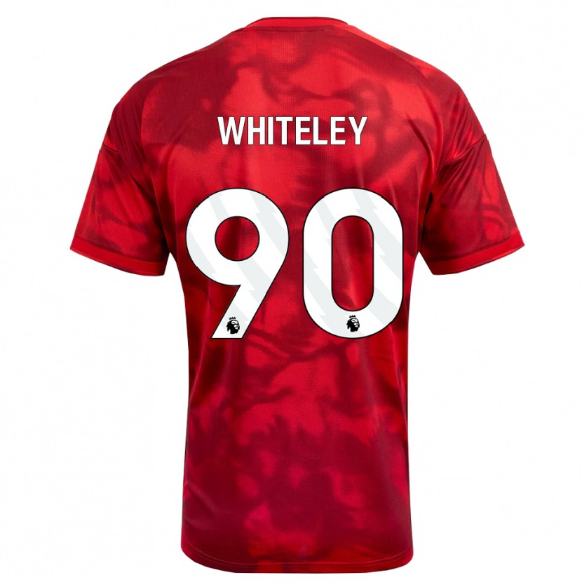 DanxenレディースJonathan Whiteley#90クリムゾン ホワイトホームシャツ2026/27ジャージーユニフォーム