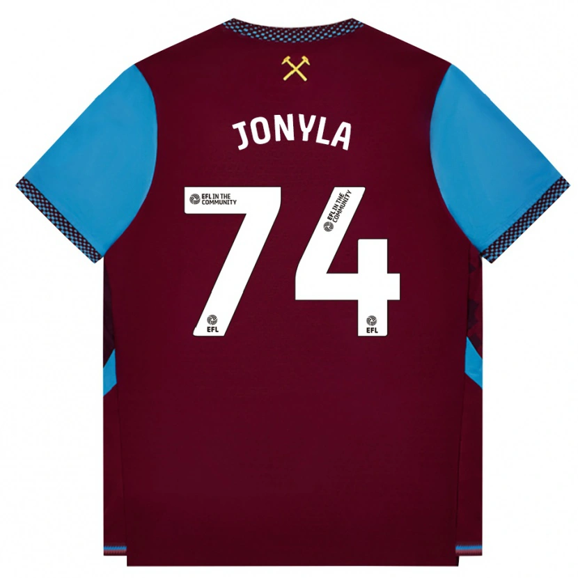 DanxenレディースTomas Jonyla#74バーガンディ コーンフラワーブルーホームシャツ2026/27ジャージーユニフォーム