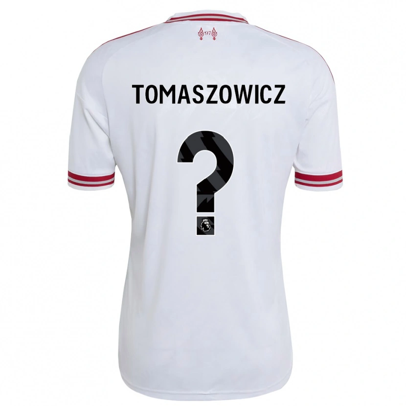 DanxenレディースAiden Tomaszowicz#0レッド ホワイトアウェイシャツ2026/27ジャージーユニフォーム