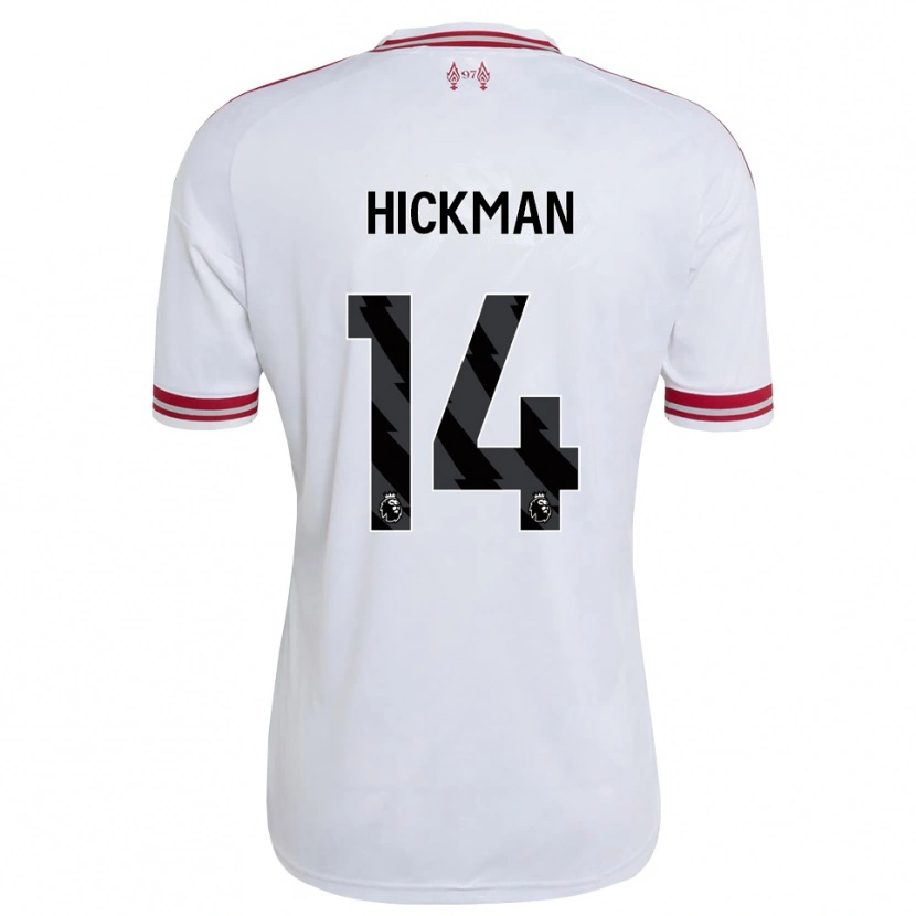 DanxenレディースEllis Hickman#14レッド ホワイトアウェイシャツ2026/27ジャージーユニフォーム