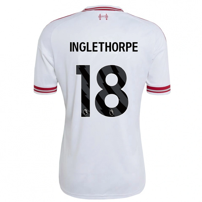DanxenレディースFinn Inglethorpe#18レッド ホワイトアウェイシャツ2026/27ジャージーユニフォーム