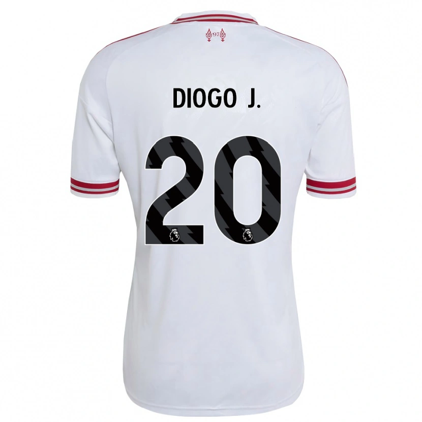 Danxenレディースディオゴ・ジョッタ#20レッド ホワイトアウェイシャツ2026/27ジャージーユニフォーム