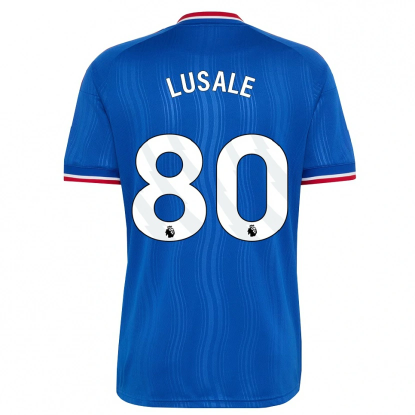 DanxenレディースSamuel Lusale#80ブルー ホワイトレッドアウェイシャツ2026/27ジャージーユニフォーム
