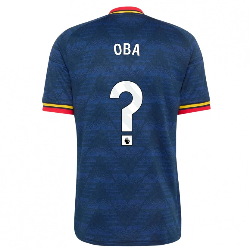 DanxenレディースJayden Oba#0ミッドナイトブルー イエロー レッドアウェイシャツ2026/27ジャージーユニフォーム