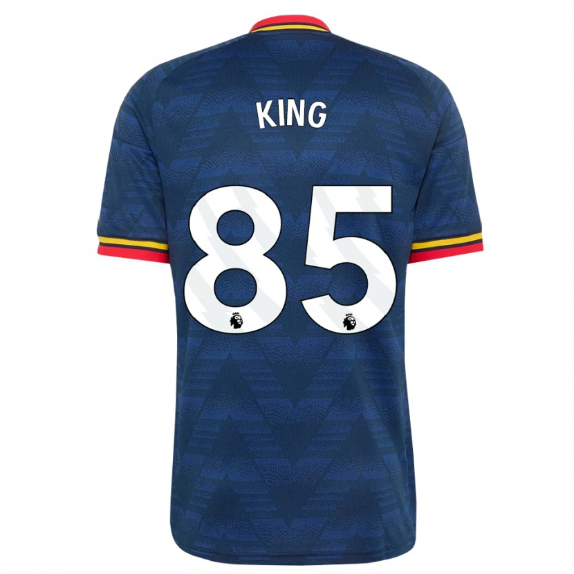 DanxenレディースJosiah King#85ミッドナイトブルー イエロー レッドアウェイシャツ2026/27ジャージーユニフォーム