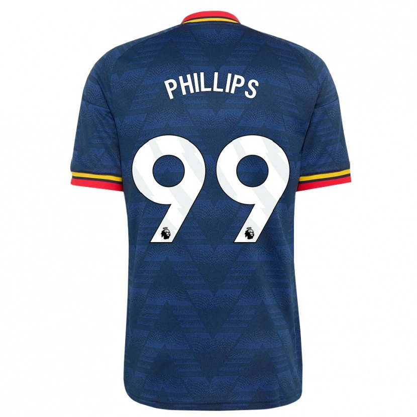 DanxenレディースCharlie Phillips#99ミッドナイトブルー イエロー レッドアウェイシャツ2026/27ジャージーユニフォーム