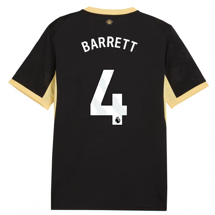 DanxenレディースMarlow Barrett#4ブラック イエローアウェイシャツ2026/27ジャージーユニフォーム