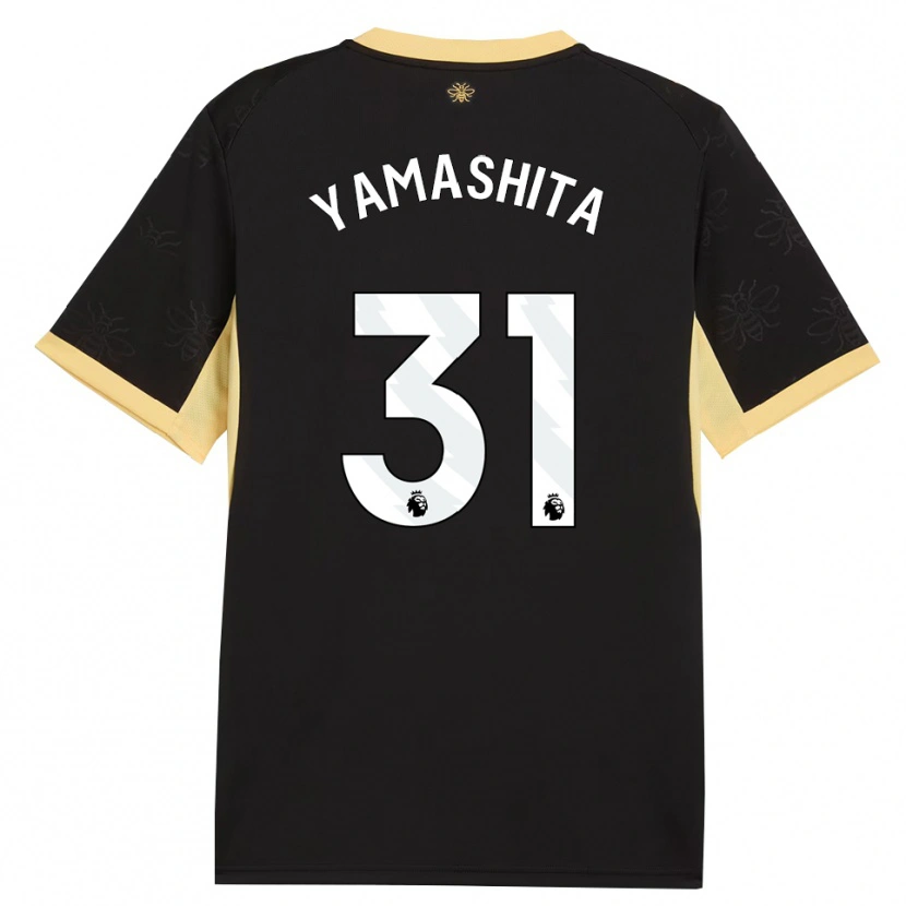 Danxenレディースやました あやか#31ブラック イエローアウェイシャツ2026/27ジャージーユニフォーム