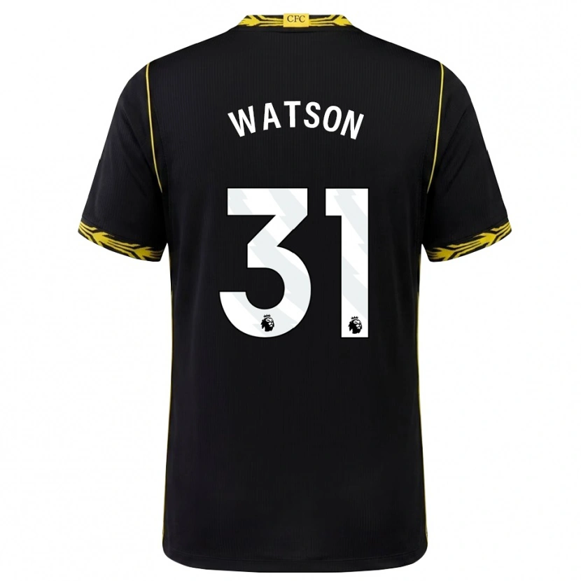 DanxenレディースReggie Watson#31ブラック イエローアウェイシャツ2026/27ジャージーユニフォーム