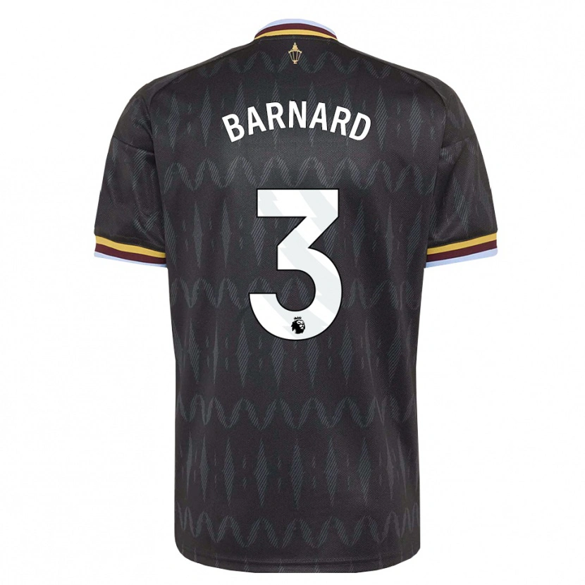 DanxenレディースFinlay Barnard#3コーンフラワーブルー ブラック イエローアウェイシャツ2026/27ジャージーユニフォーム