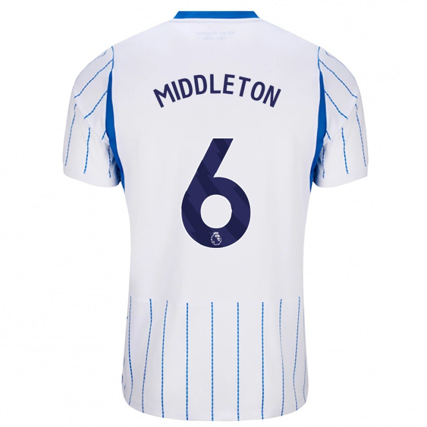 DanxenレディースJesse Middleton#6ドジャーブルー ホワイトアウェイシャツ2026/27ジャージーユニフォーム