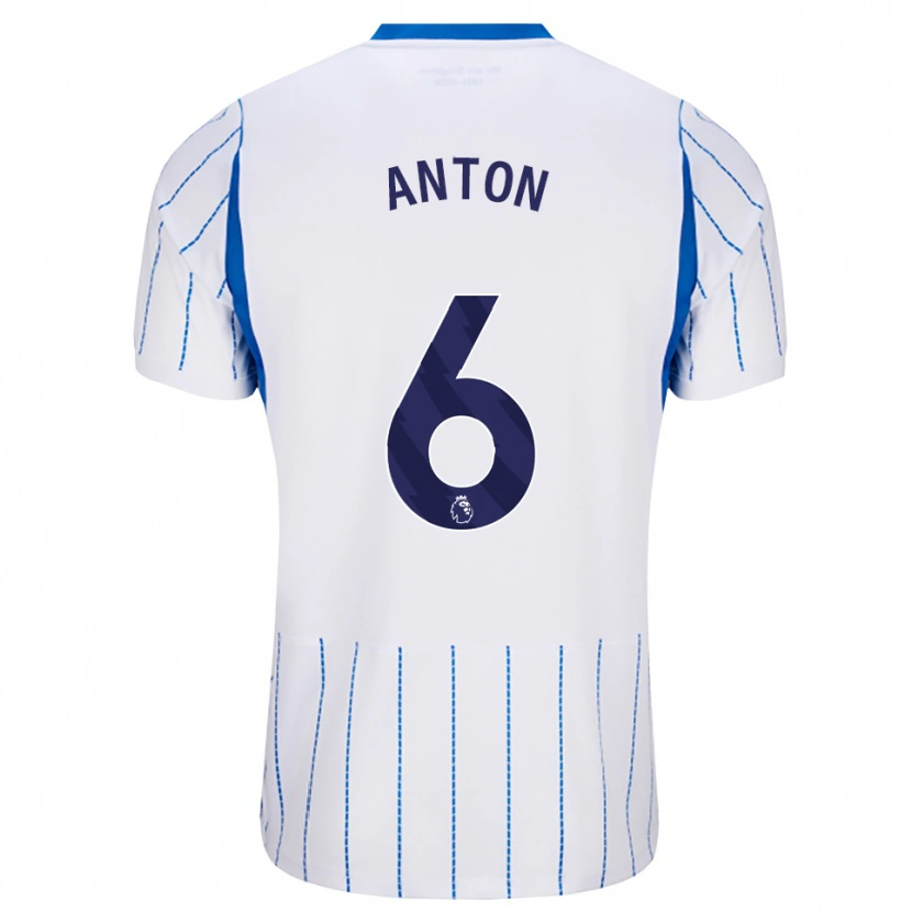 DanxenレディースAnton Palmer#6ドジャーブルー ホワイトアウェイシャツ2026/27ジャージーユニフォーム