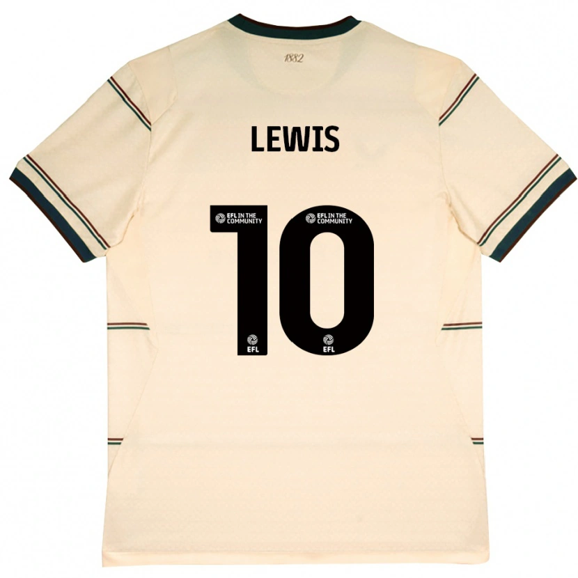 DanxenレディースJames Lewis#10ベージュ バーガンディアウェイシャツ2026/27ジャージーユニフォーム
