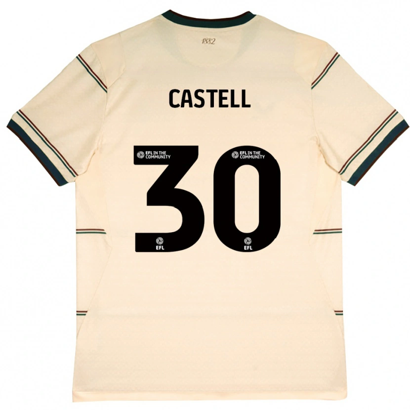 DanxenレディースLluc Castell#30ベージュ バーガンディアウェイシャツ2026/27ジャージーユニフォーム