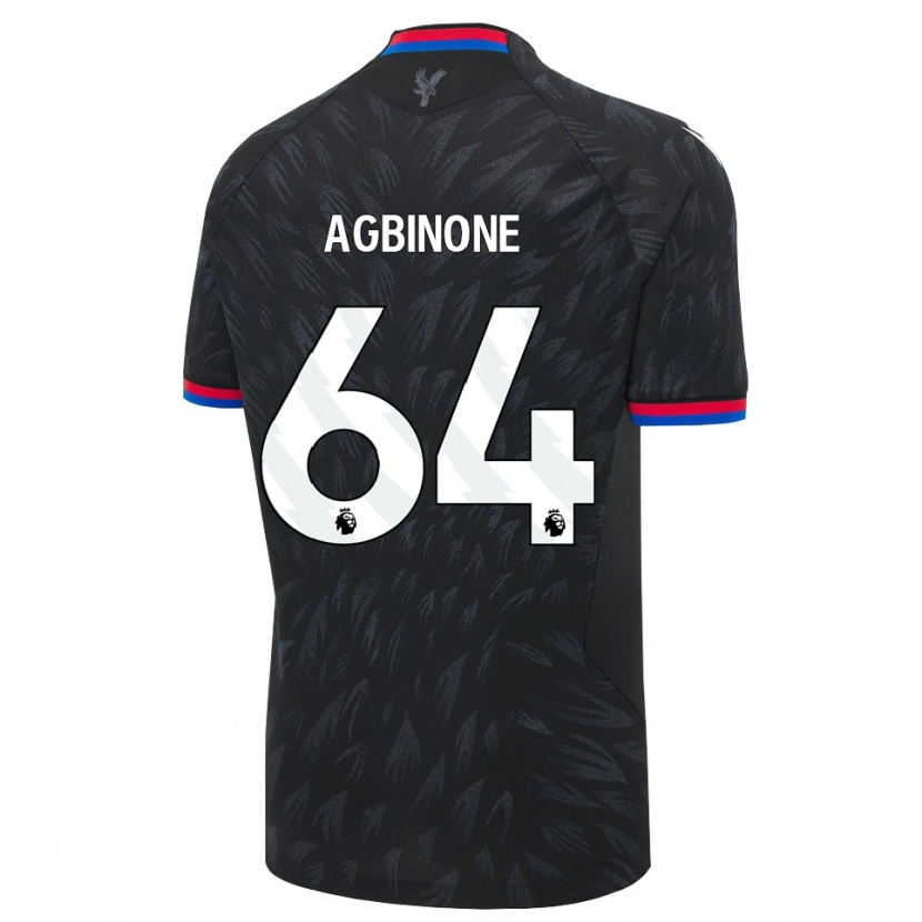 DanxenレディースAsher Agbinone#64ブラック ブルー レッドアウェイシャツ2026/27ジャージーユニフォーム