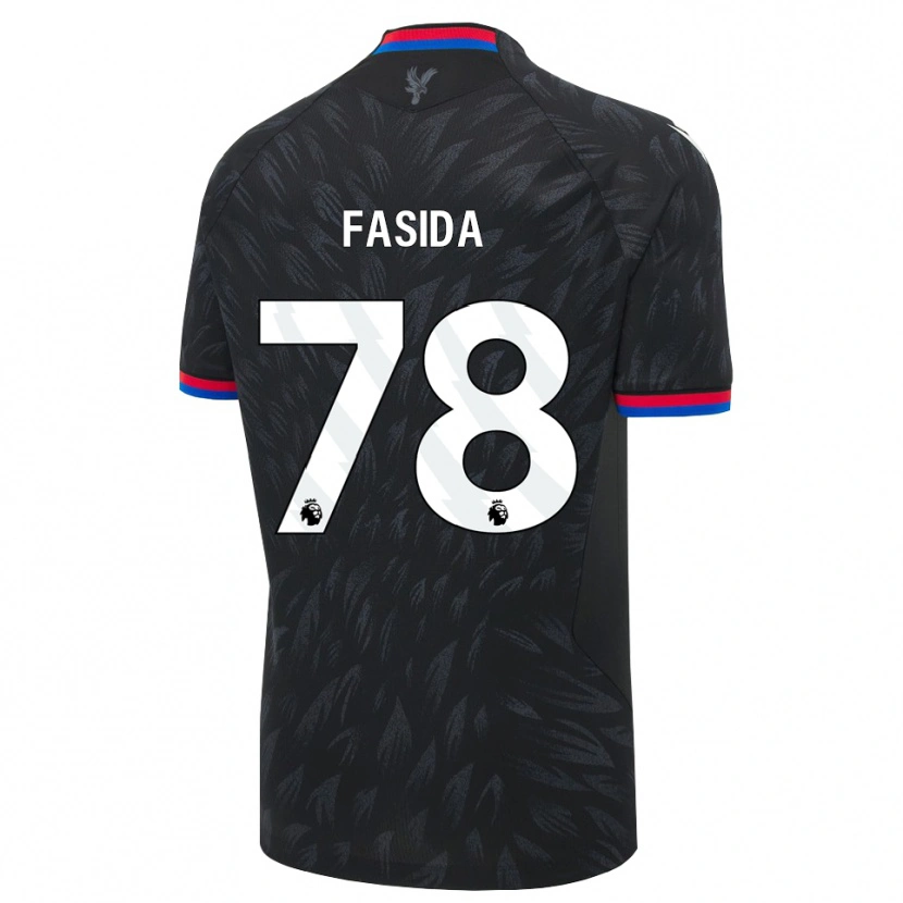 DanxenレディースJacob Fasida#78ブラック ブルー レッドアウェイシャツ2026/27ジャージーユニフォーム