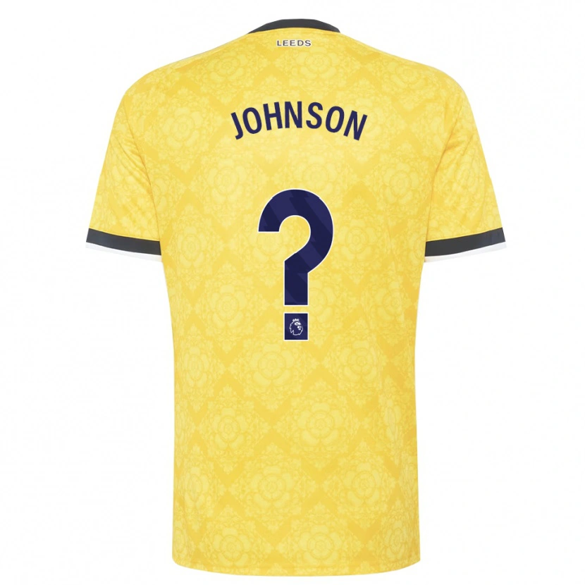 DanxenレディースOluwatobi Johnson#0イエロー ホワイト ブラックアウェイシャツ2026/27ジャージーユニフォーム