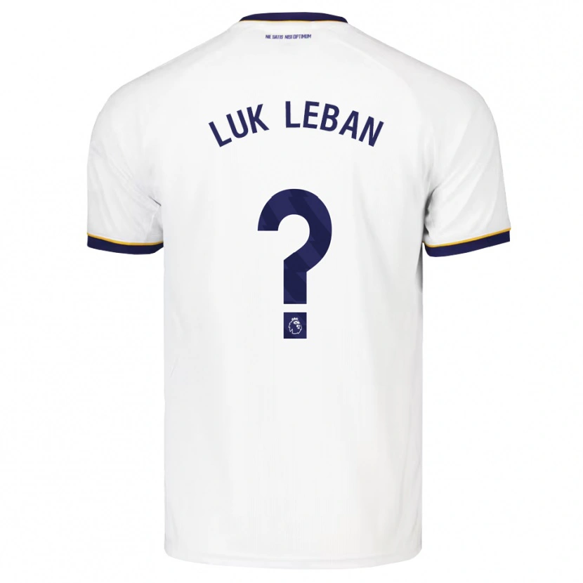 DanxenレディースZan Luk Leban#0ミッドナイトブルー ホワイト イエローアウェイシャツ2026/27ジャージーユニフォーム