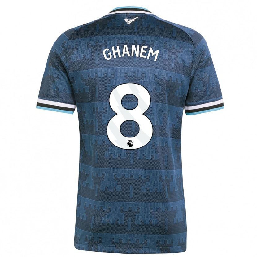 DanxenレディースMuawiya Ghanem#8イエロー ブラック ブルーアウェイシャツ2026/27ジャージーユニフォーム