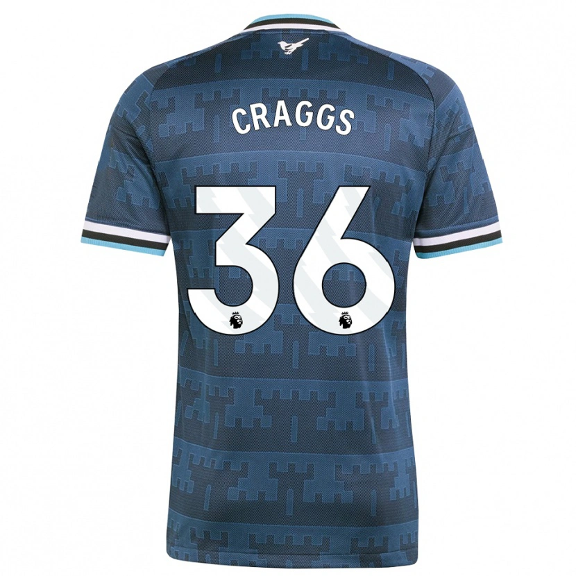 DanxenレディースLuke Craggs#36イエロー ブラック ブルーアウェイシャツ2026/27ジャージーユニフォーム