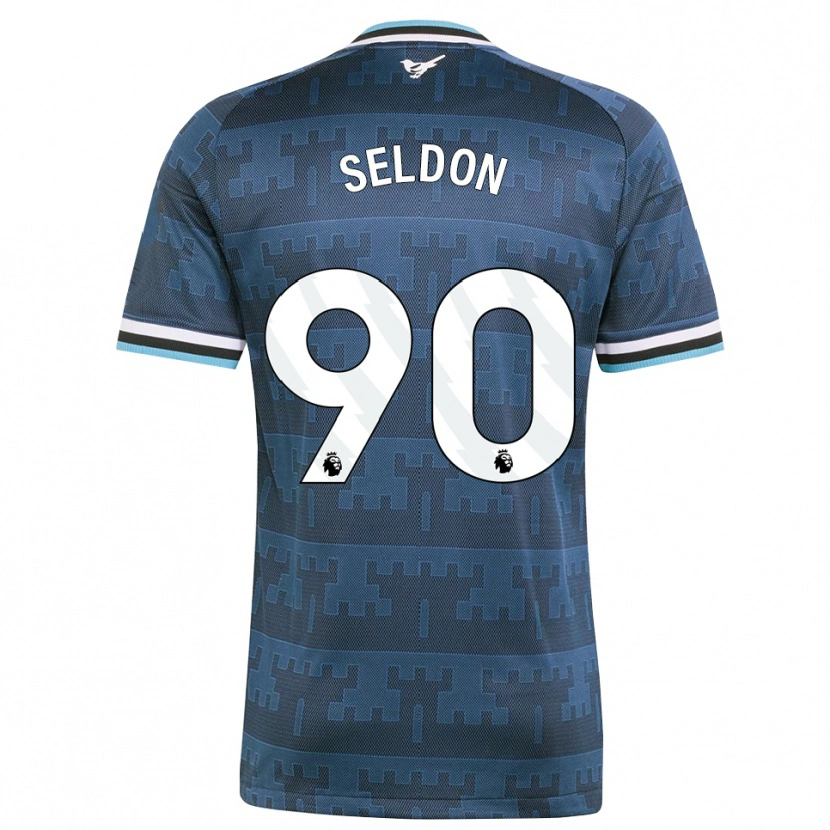 DanxenレディースAlfie Seldon#90イエロー ブラック ブルーアウェイシャツ2026/27ジャージーユニフォーム