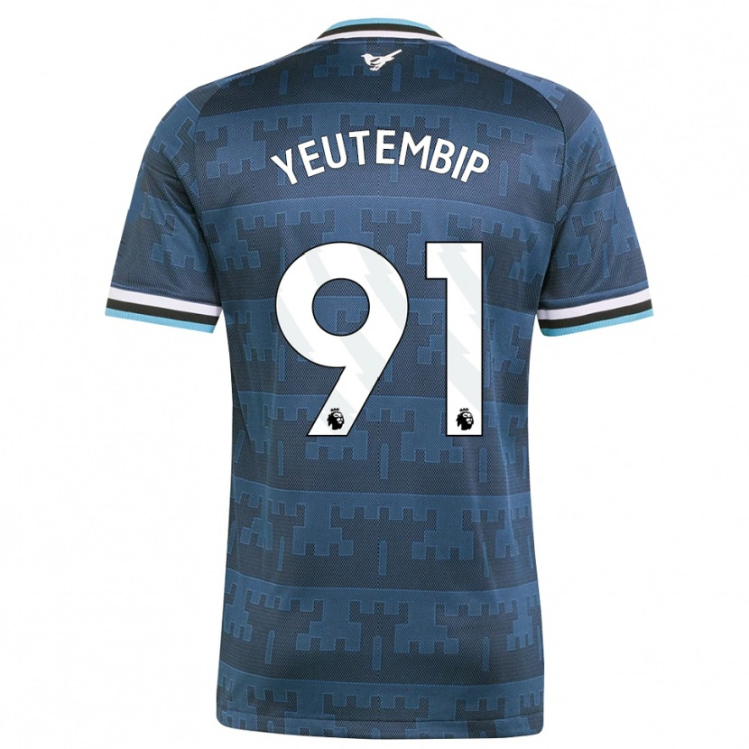 DanxenレディースLes Yeutembip#91イエロー ブラック ブルーアウェイシャツ2026/27ジャージーユニフォーム