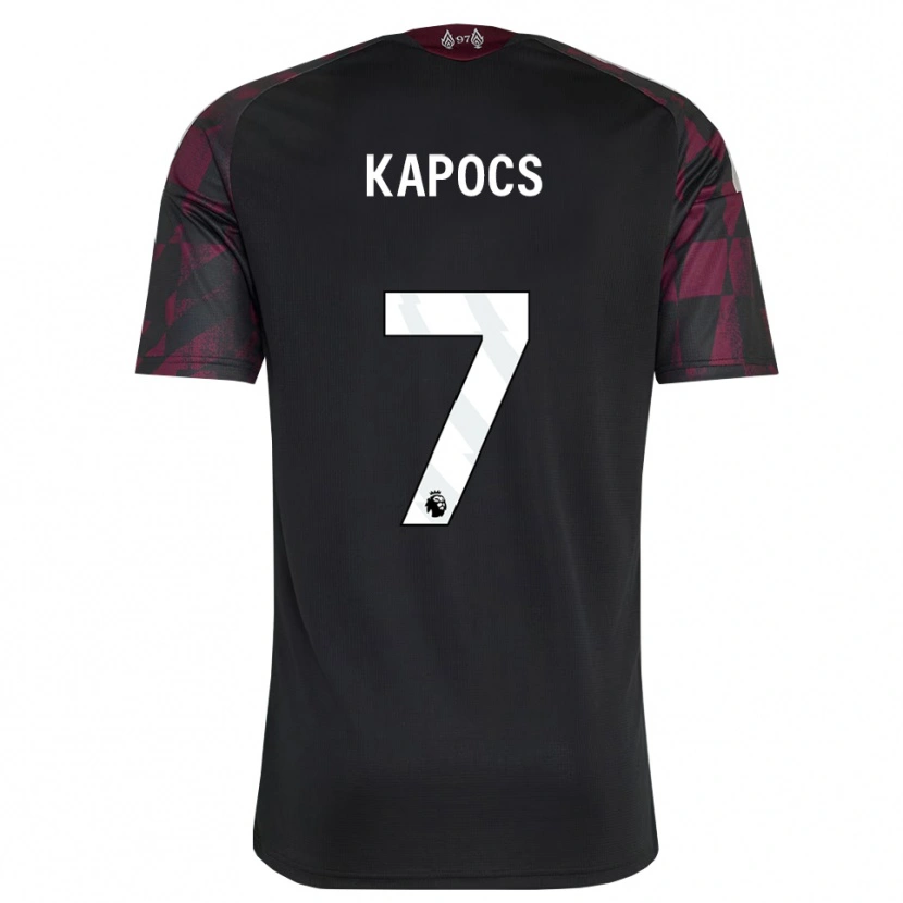 DanxenレディースCornelia Kapocs#7ブラック ホワイト パープルサードユニフォームシャツ2026/27ジャージーユニフォーム