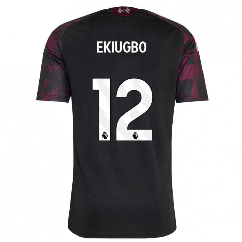 DanxenレディースShadrach Ekiugbo#12ブラック ホワイト パープルサードユニフォームシャツ2026/27ジャージーユニフォーム
