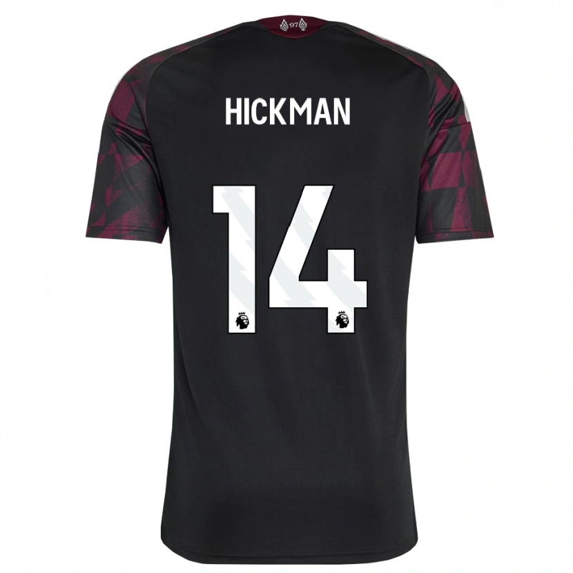DanxenレディースEllis Hickman#14ブラック ホワイト パープルサードユニフォームシャツ2026/27ジャージーユニフォーム