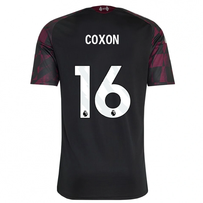 DanxenレディースZak Coxon#16ブラック ホワイト パープルサードユニフォームシャツ2026/27ジャージーユニフォーム