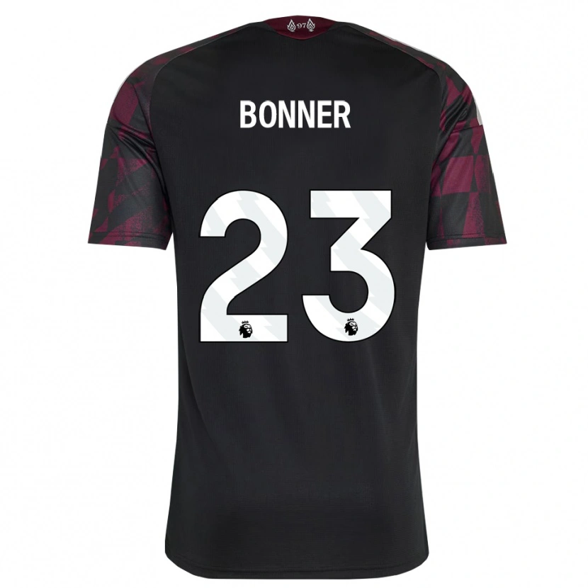 Danxenレディースジェマ・ボナー#23ブラック ホワイト パープルサードユニフォームシャツ2026/27ジャージーユニフォーム