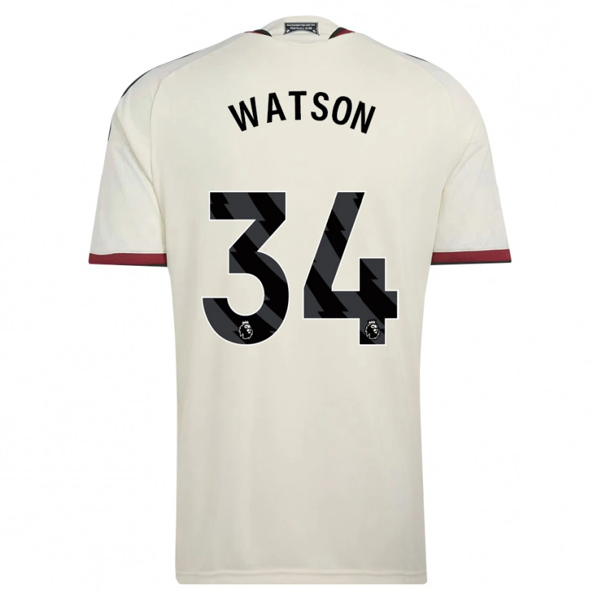 DanxenレディースEmma Watson#34ベージュ ブラック レッドサードユニフォームシャツ2026/27ジャージーユニフォーム
