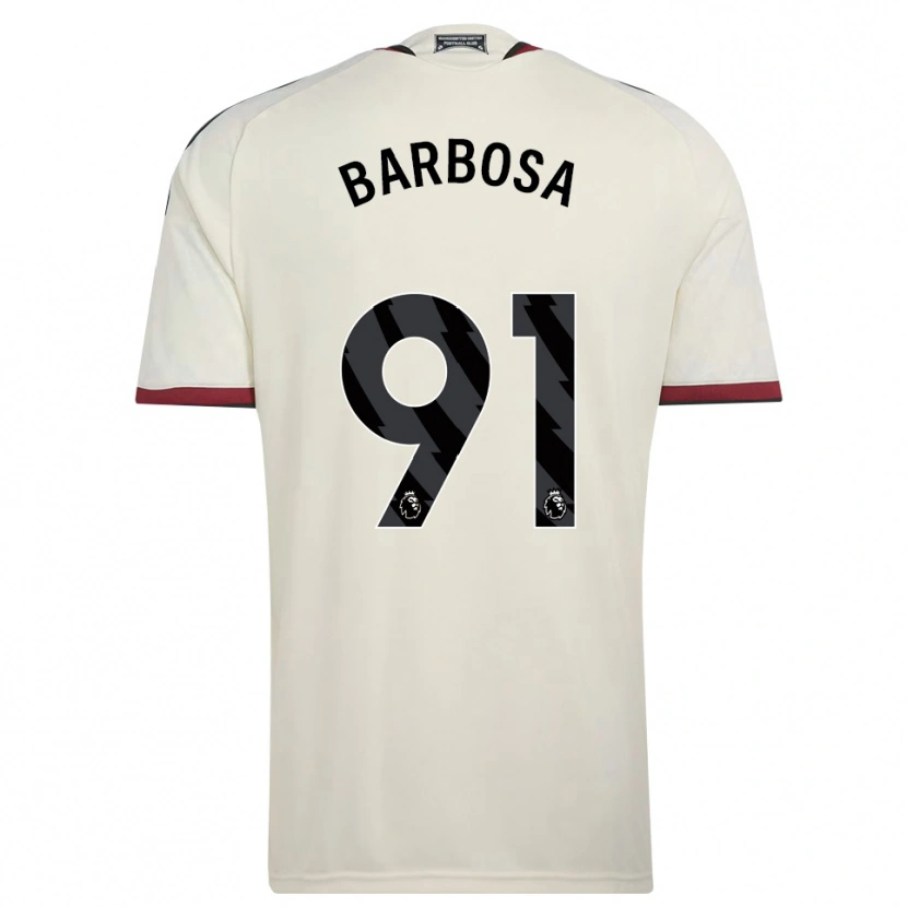 DanxenレディースNeithan Barbosa#91ベージュ ブラック レッドサードユニフォームシャツ2026/27ジャージーユニフォーム
